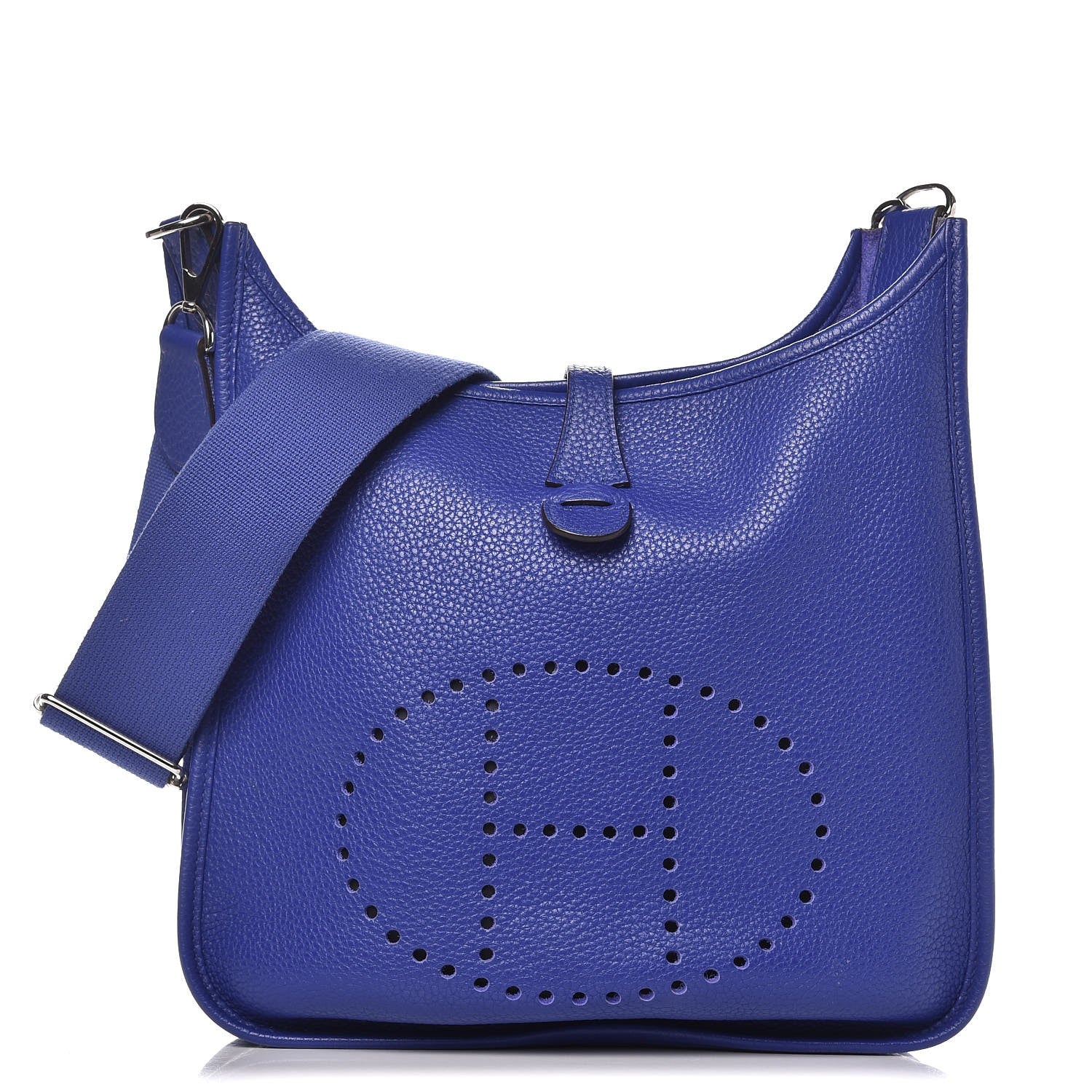 Hermes Taurillon Clemence Evelyne III PM Bleu Electrique 1 of 9