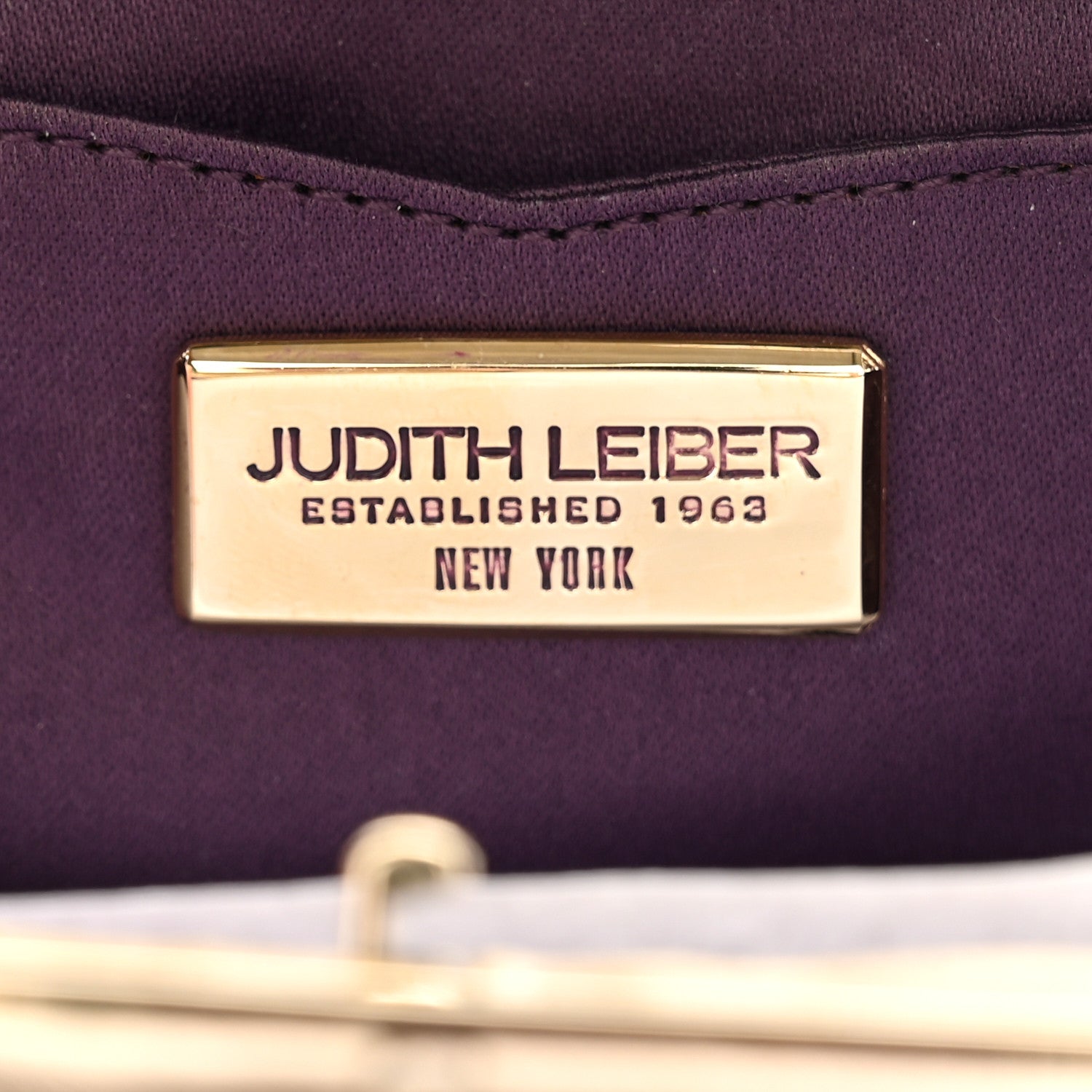 Judith Leiber Satin Beaded Crystal Evening Clutch Gold 6 of 11