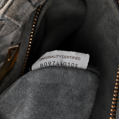Bottega Veneta Suede Calfskin Intrecciato Teen Jodie Hobo Thunder 7 of 10