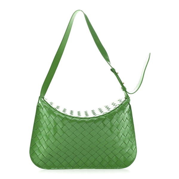 Bottega Veneta Brushed Calfskin Intrecciato Cradle Fold Over