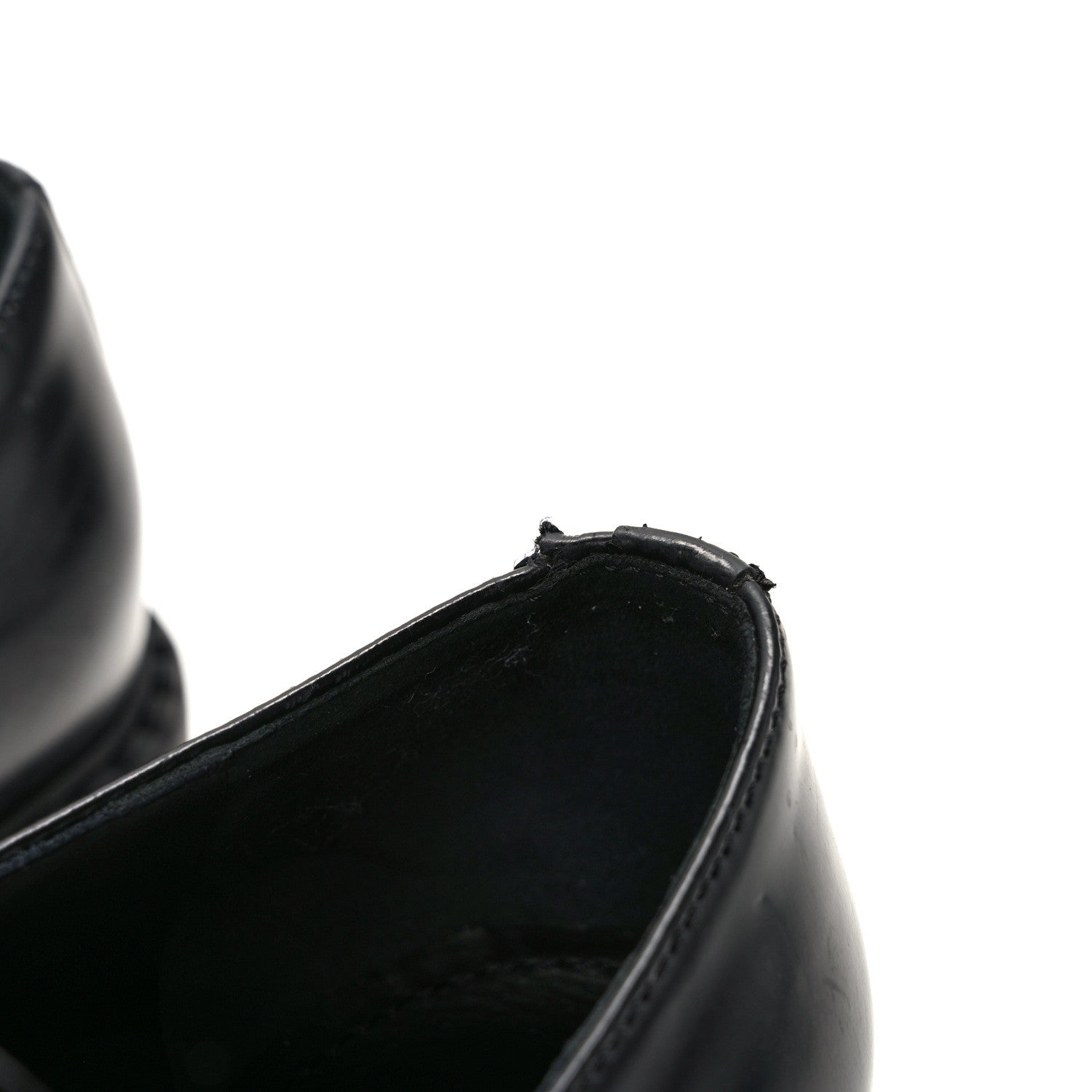 Prada Spazzolato Metal Triangle Logo 50mm Loafers 35.5 Black 9 of 10
