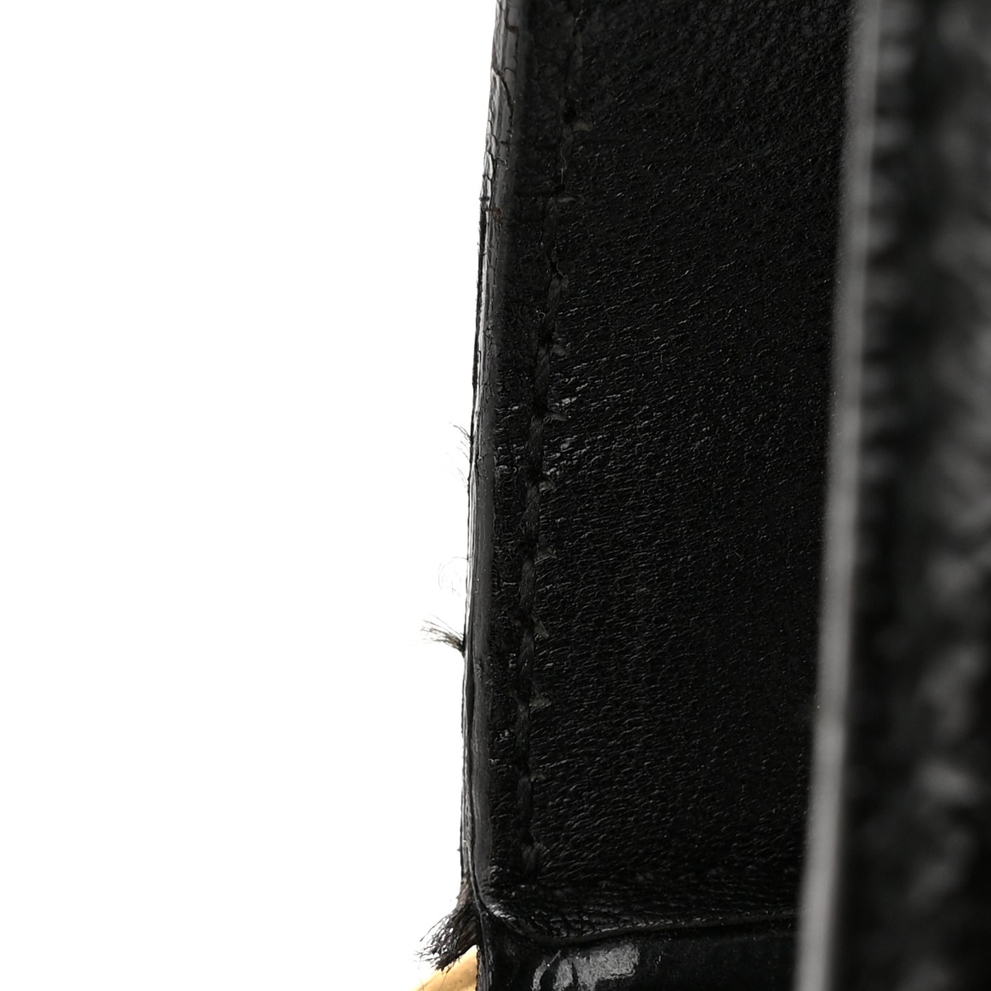 Textured Patent Calfskin Medium Muse Black