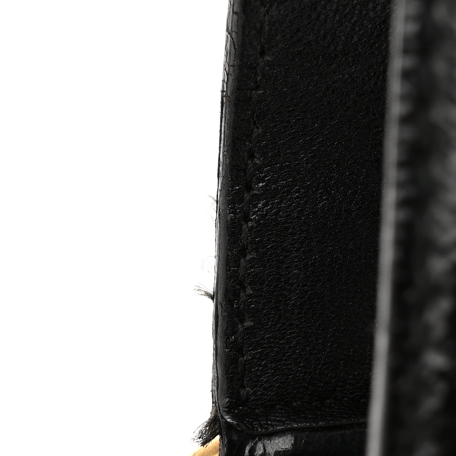 Saint Laurent Textured Patent Calfskin Medium Muse Black 11 of 11