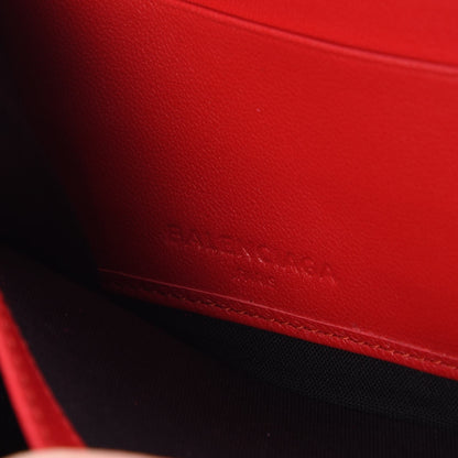 Balenciaga Glossy Nappa Gold Metallic Edge Hardware Zip Around Wallet Rouge Grenade 6 of 10