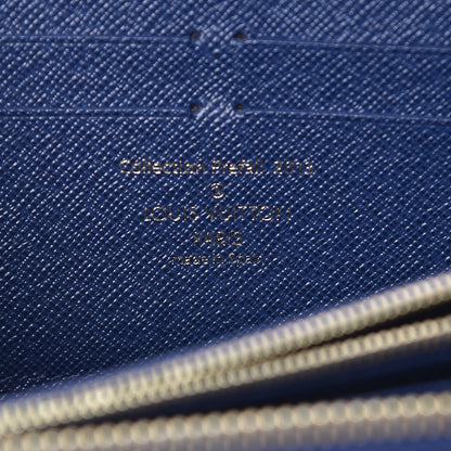Louis Vuitton Damier Paillettes Zippy Wallet Blue 6 of 7