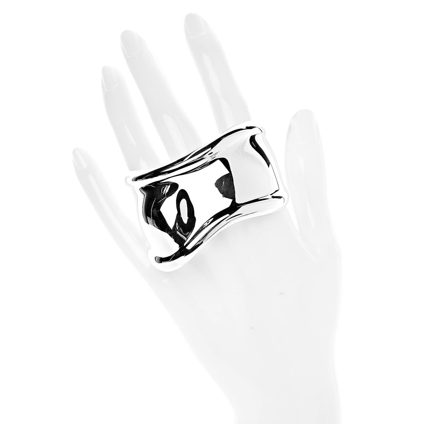 Sterling Silver Small Elsa Peretti Right Wrist Bone Cuff Bracelet