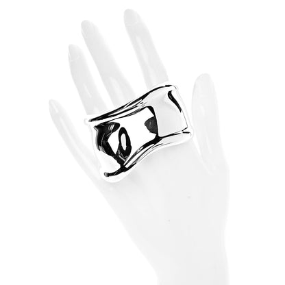 Tiffany Sterling Silver Small Elsa Peretti Right Wrist Bone Cuff Bracelet 2 of 5