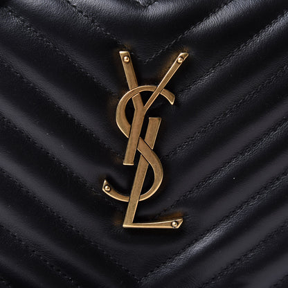 Saint Laurent Calfskin Matelasse Monogram Lou Camera Bag Black 8 of 10