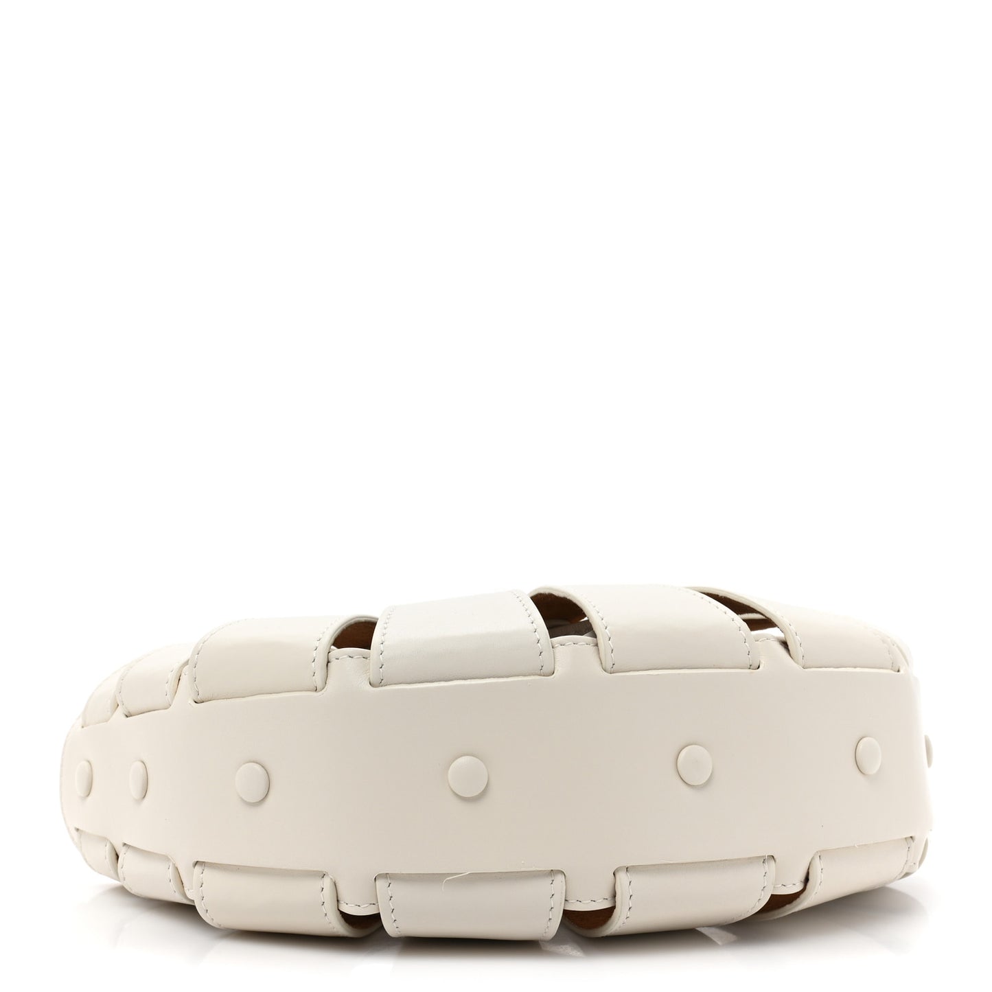 French Calfskin Small Shell White Frost