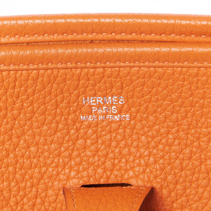 Hermes Taurillon Clemence Evelyne III PM Orange 7 of 8