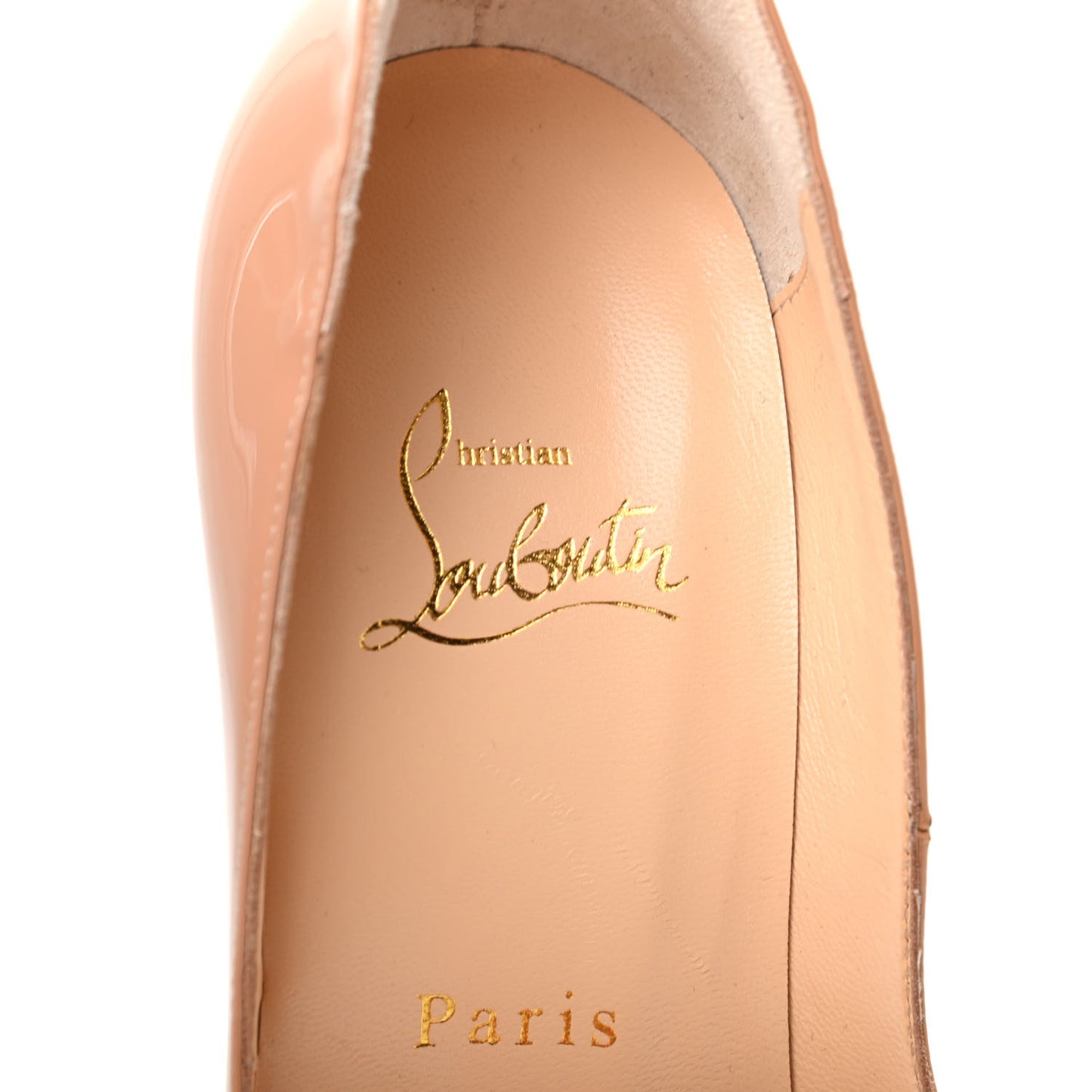Patent Lady Peep 150 Pumps 36.5 Nude