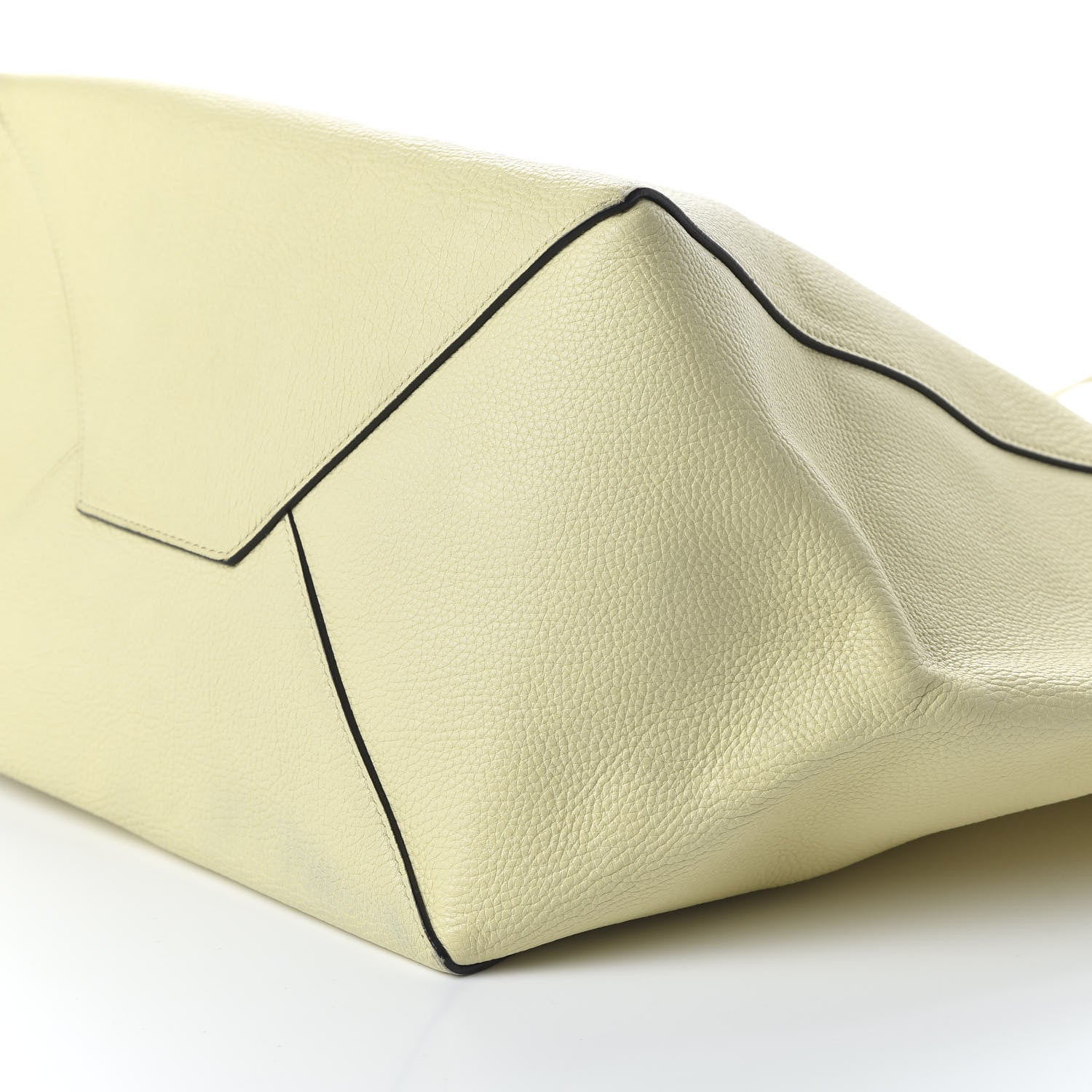 Celine Grained Calfskin Medium Horizontal Cabas Phantom Yellow 7 of 10