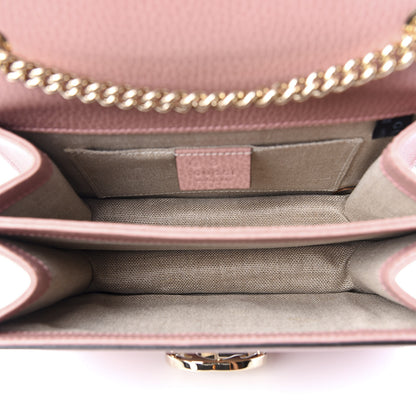 Gucci Dollar Calfskin Small Interlocking G Shoulder Bag Soft Pink 4 of 8