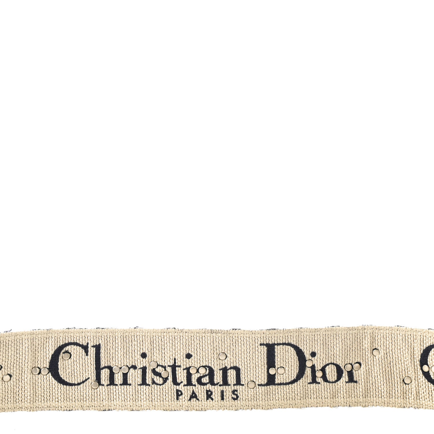 Christian Dior Oblique Studded Shoulder Strap Blue 6 of 10