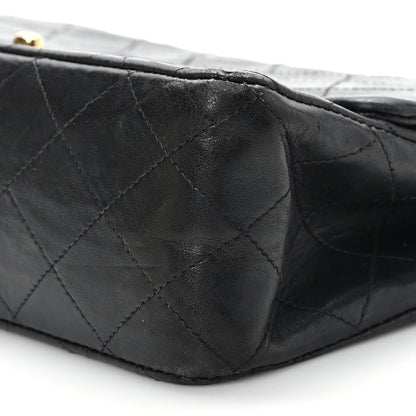 Chanel Lambskin Quilted Medium Double Flap Black 9 of 9