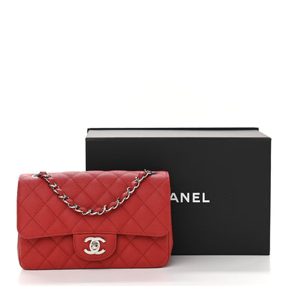 Chanel Caviar Quilted Mini Rectangular Flap Red 11 of 11