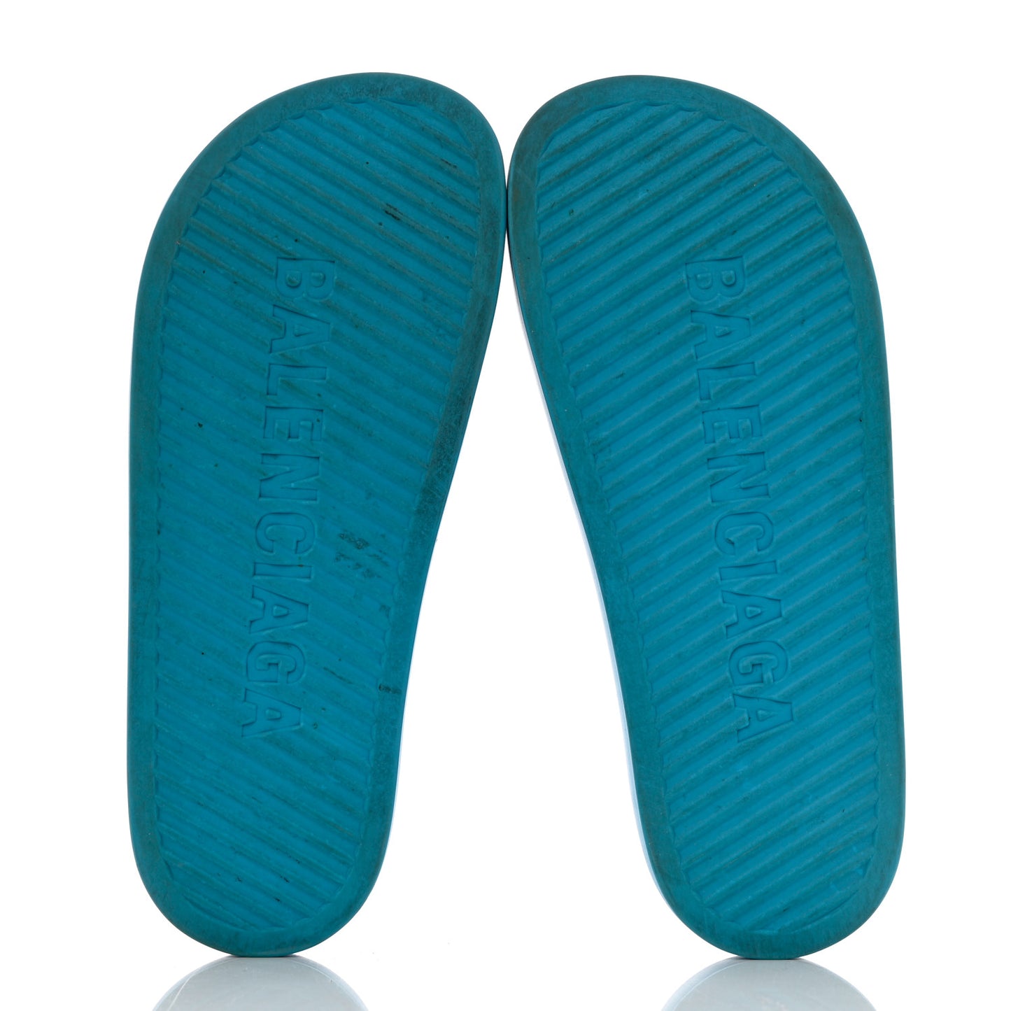 Rubber Womens Chunky Slide Sandals 40