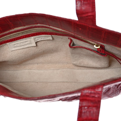Nancy Gonzalez Crocodile Shoulder Bag Red 5 of 10