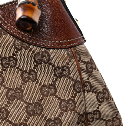 Gucci Monogram Bamboo Top Handle Bag Brown 24 of 24