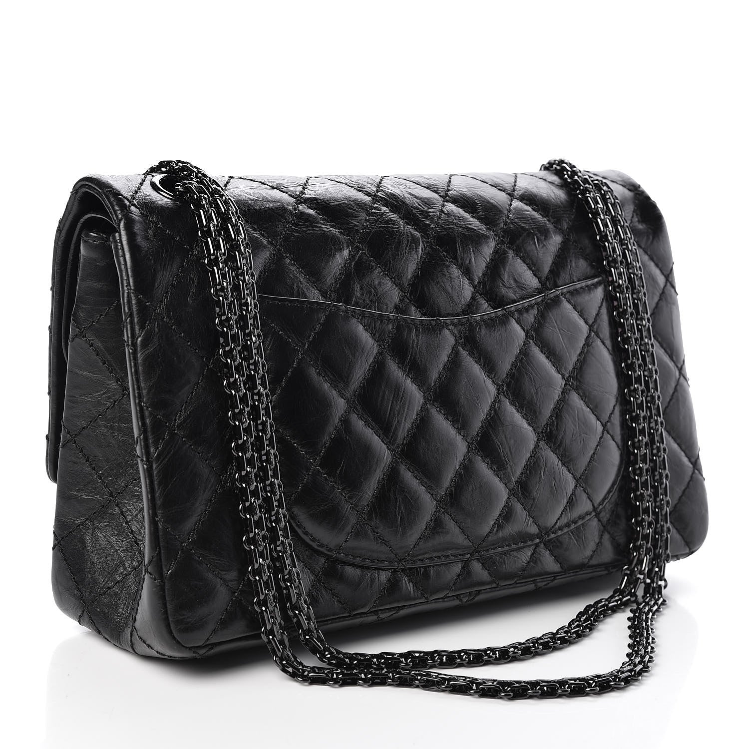 Chanel Aged Calfskin Quilted 2.55 Reissue 226 Flap So Black 3 of 10