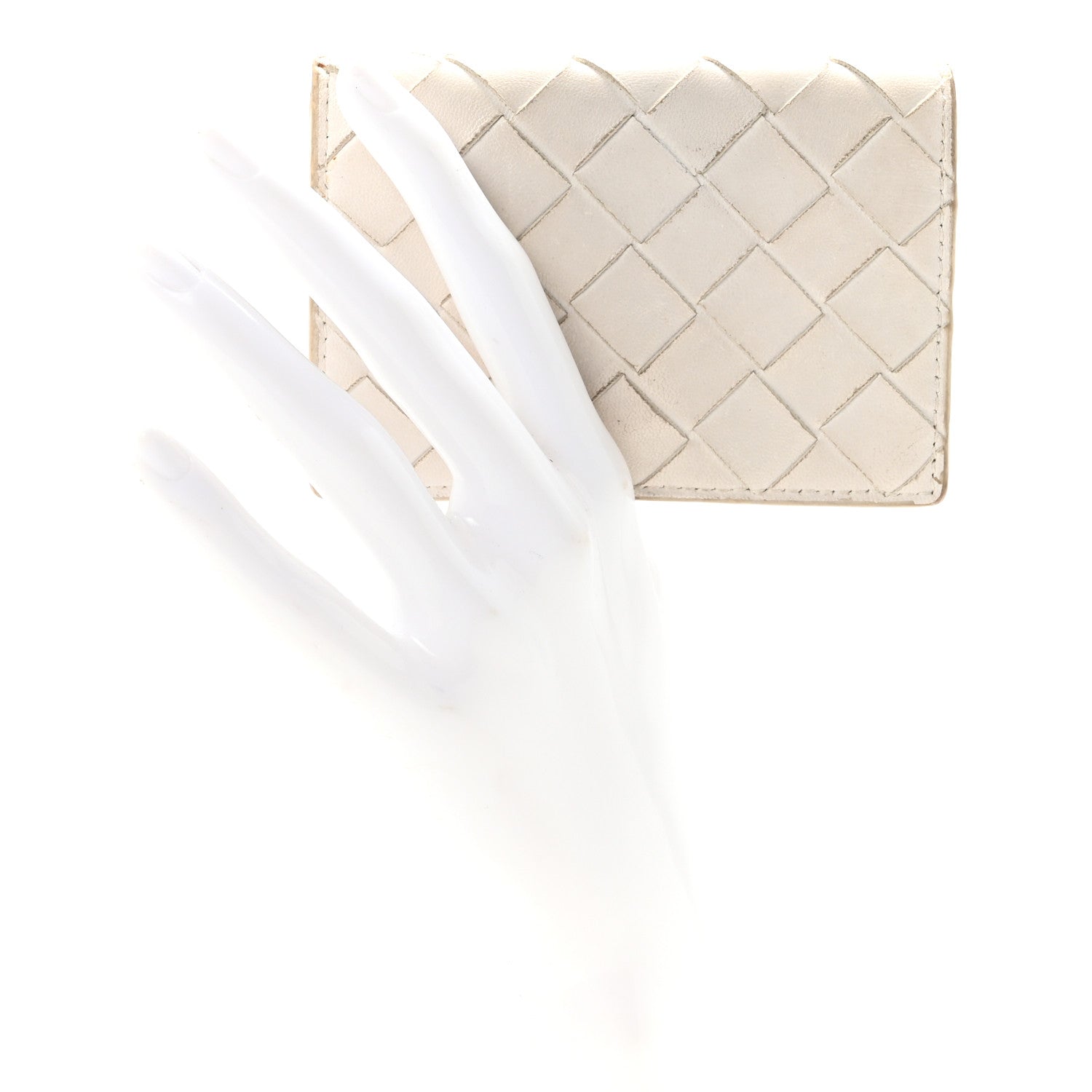 Bottega Veneta Nappa Intrecciato Card Holder White 2 of 7