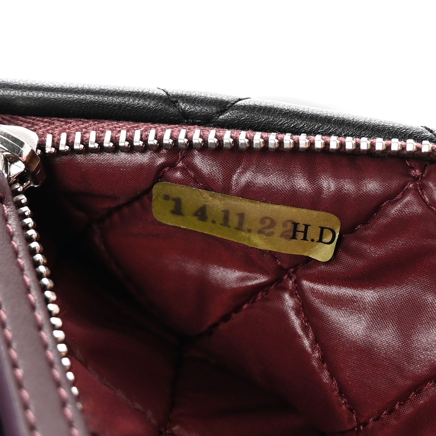 Lambskin Quilted CC Beauty Clutch Black