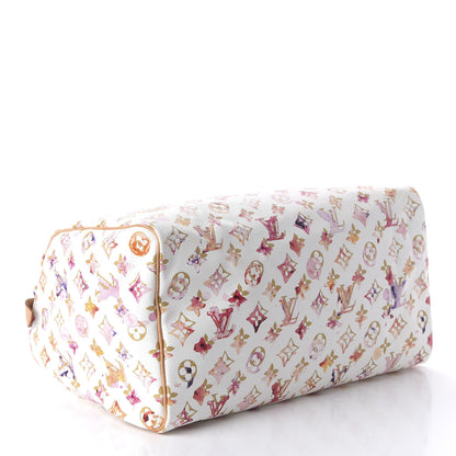 Louis Vuitton Watercolor Aquarelle Speedy 35 White 4 of 9