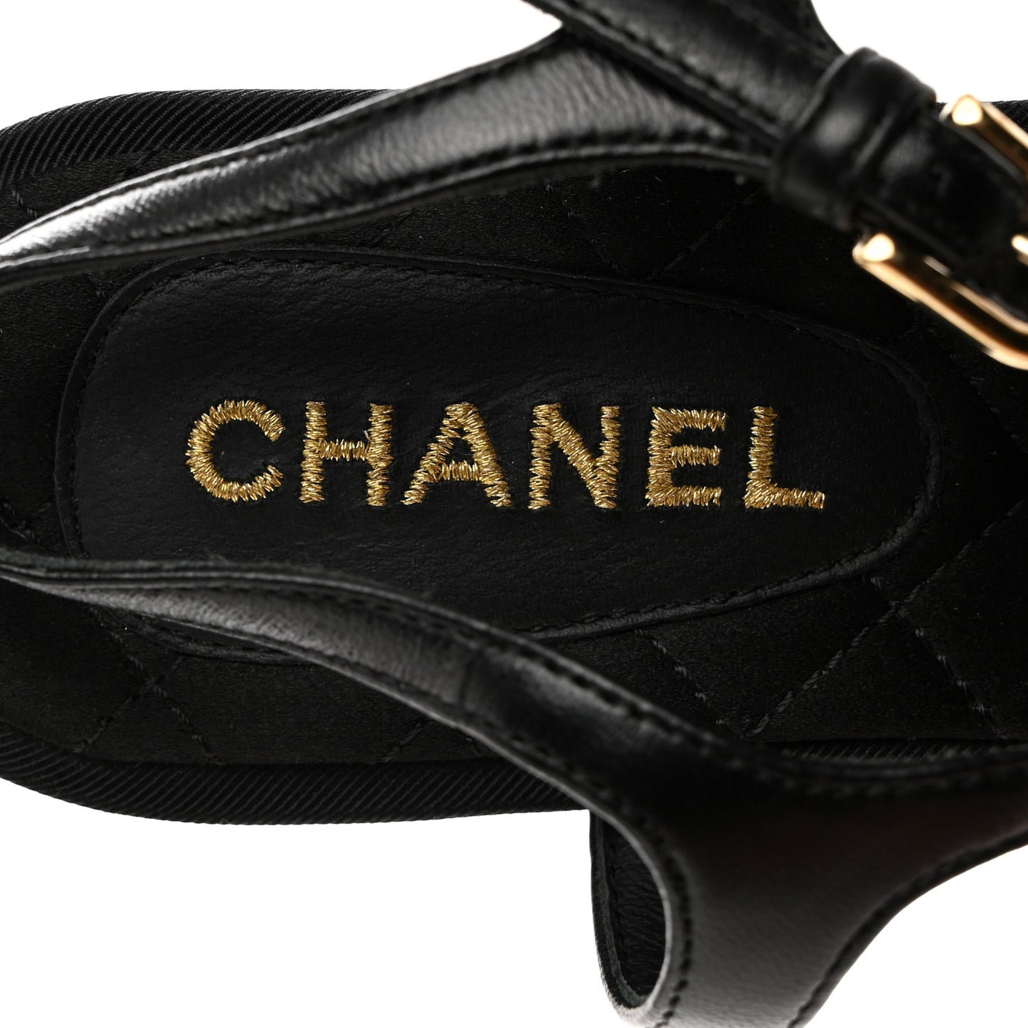 Lambskin Camellia Thong Sandals 36 Black
