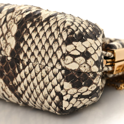 Fendi Elaphe Python Printed Nano Fendi First Bag Charm Daisy Roccia 10 of 10