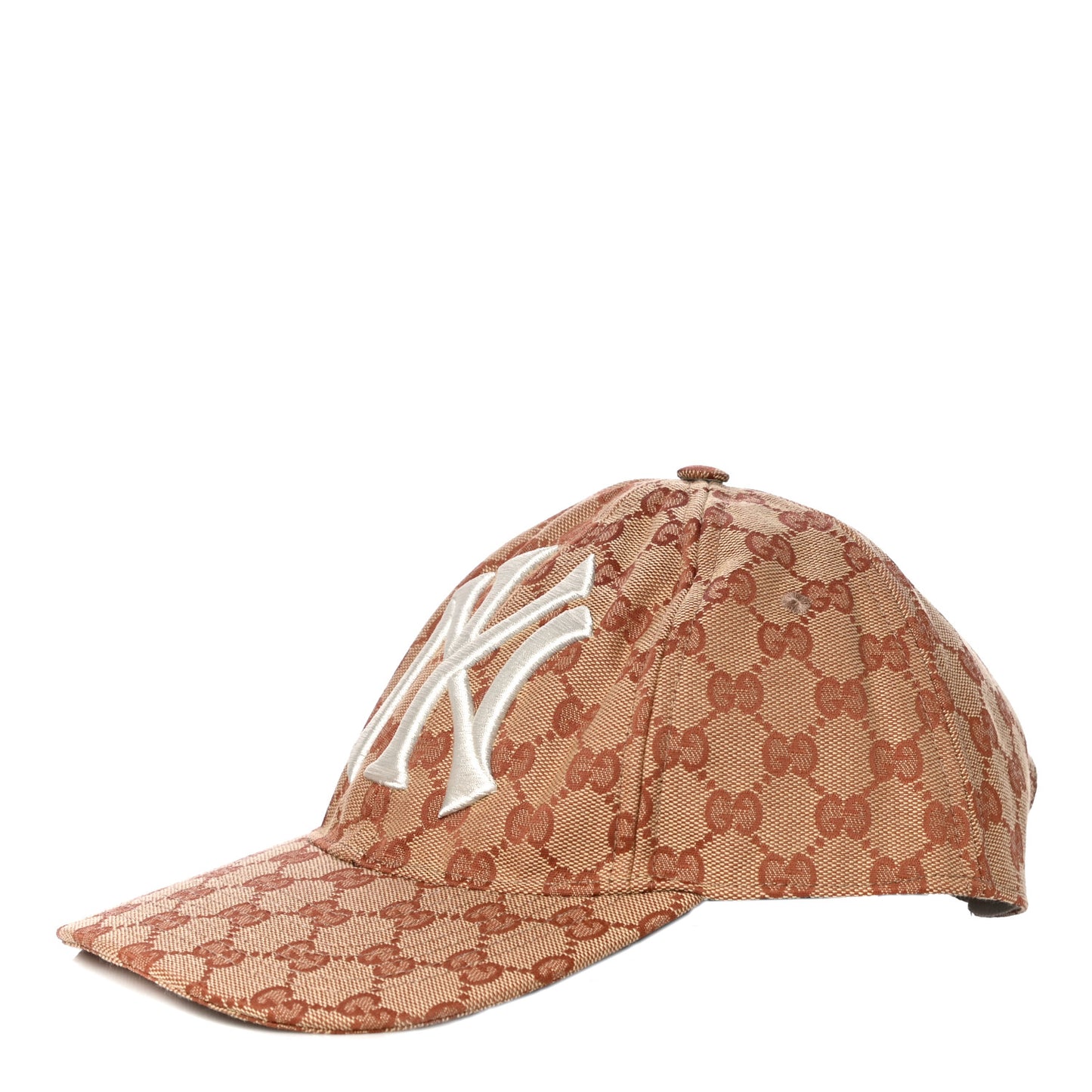X MLB Monogram NY Yankees Baseball Hat 57-61 Beige Ruggine