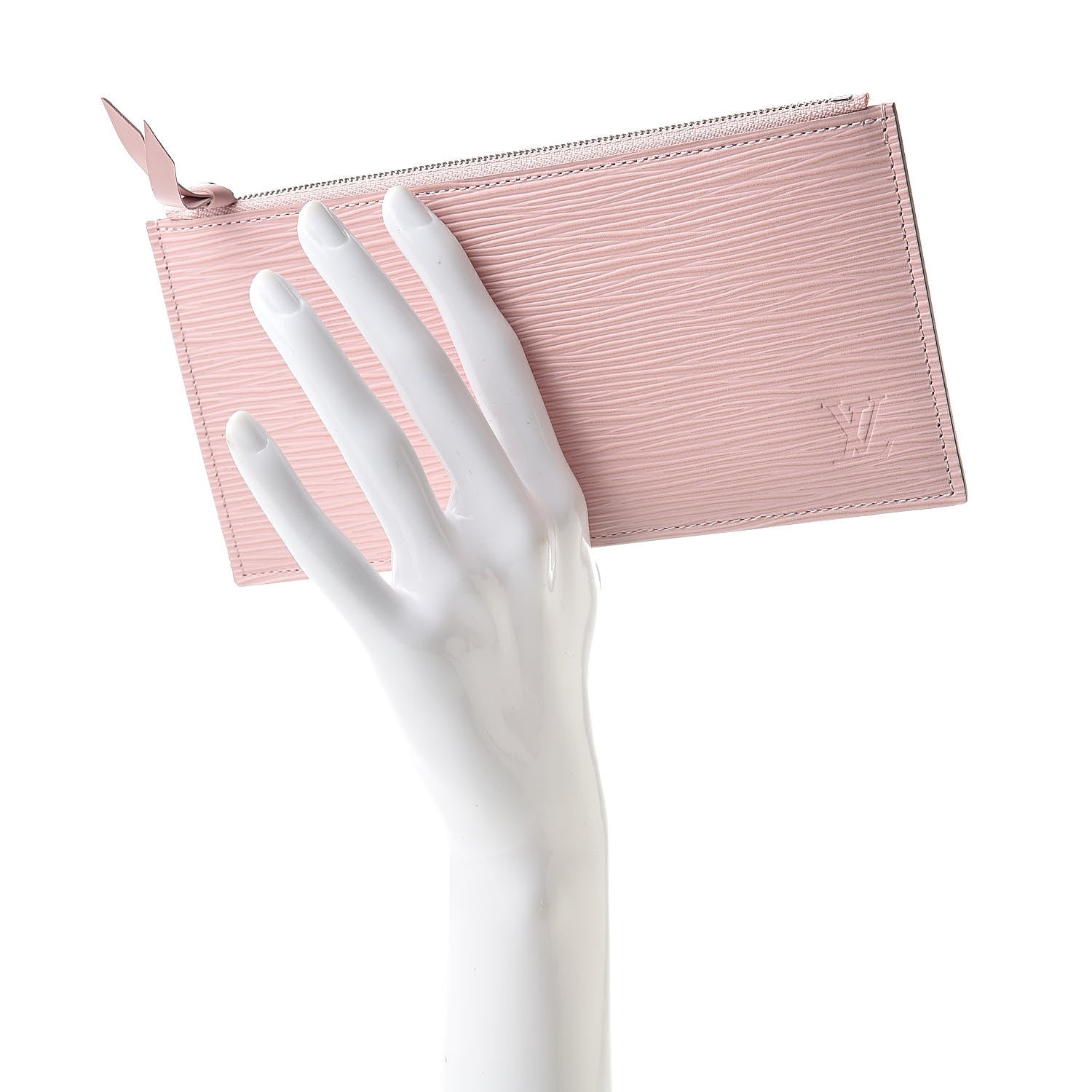 Louis Vuitton Epi Felicie Chain Wallet Zippered Insert Rose Ballerine 2 of 6