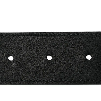 Gucci Calfskin Crystal Square G Madelyn Belt 85 34 Black 4 of 6