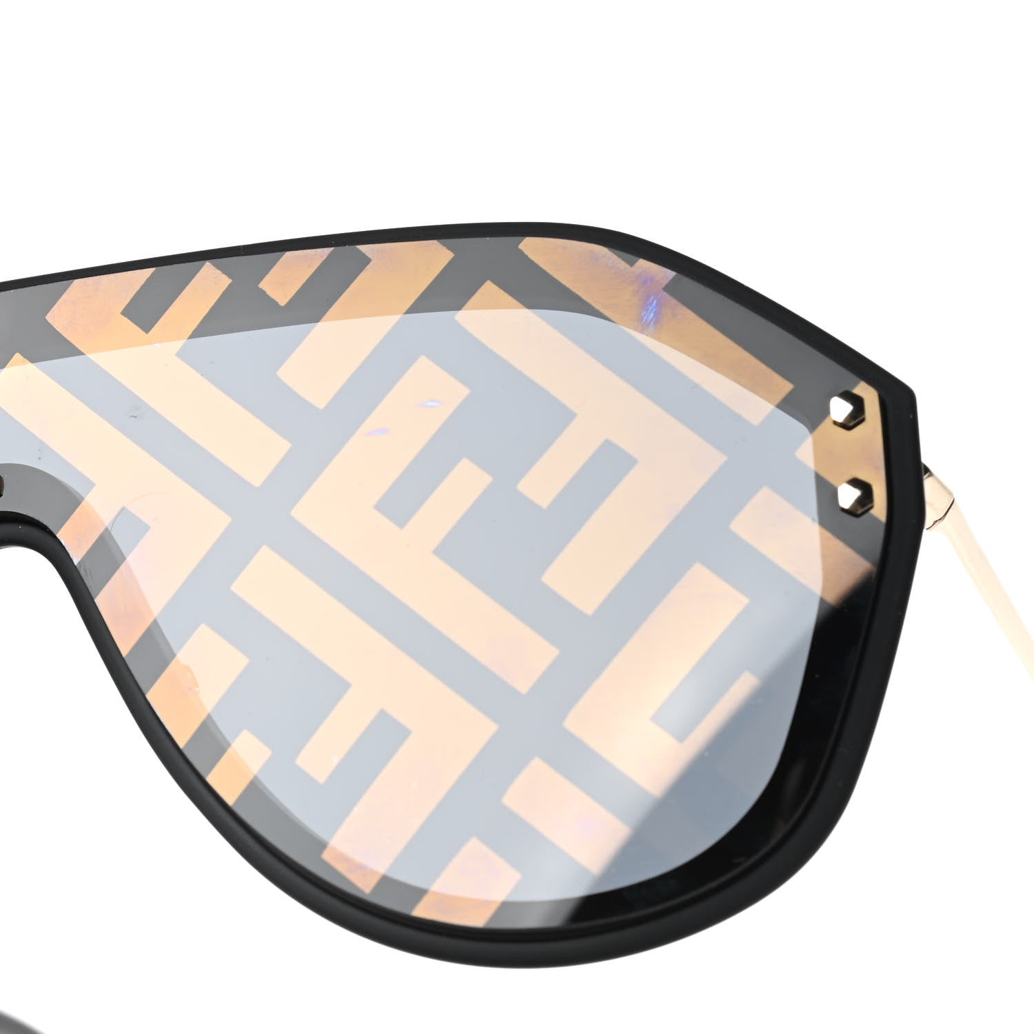 Fendi FF Fabulous Shield Sunglasses FF M0039/G/S Black 8 of 9