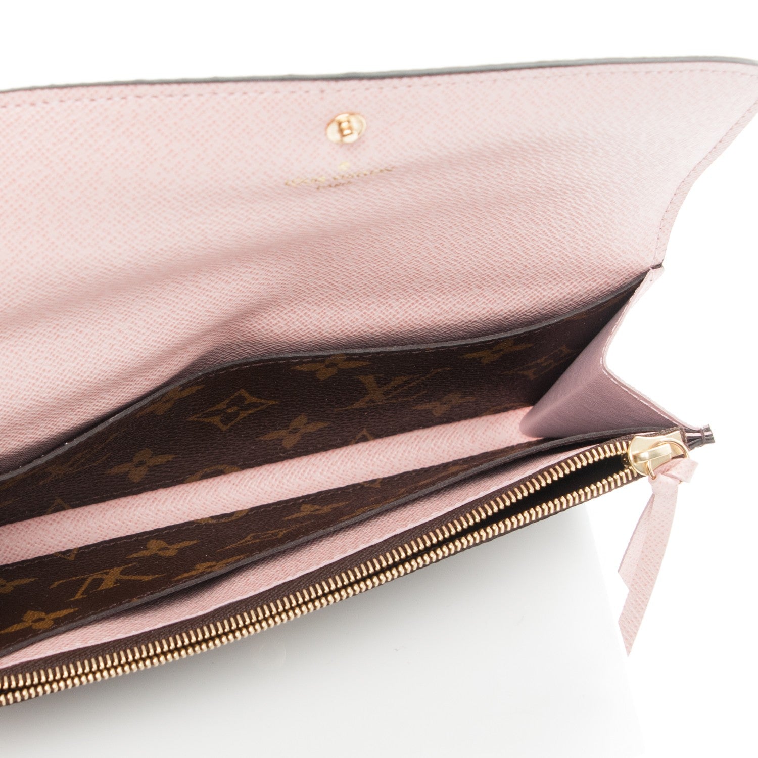 Louis Vuitton Monogram Emilie Wallet Rose Ballerine 5 of 7