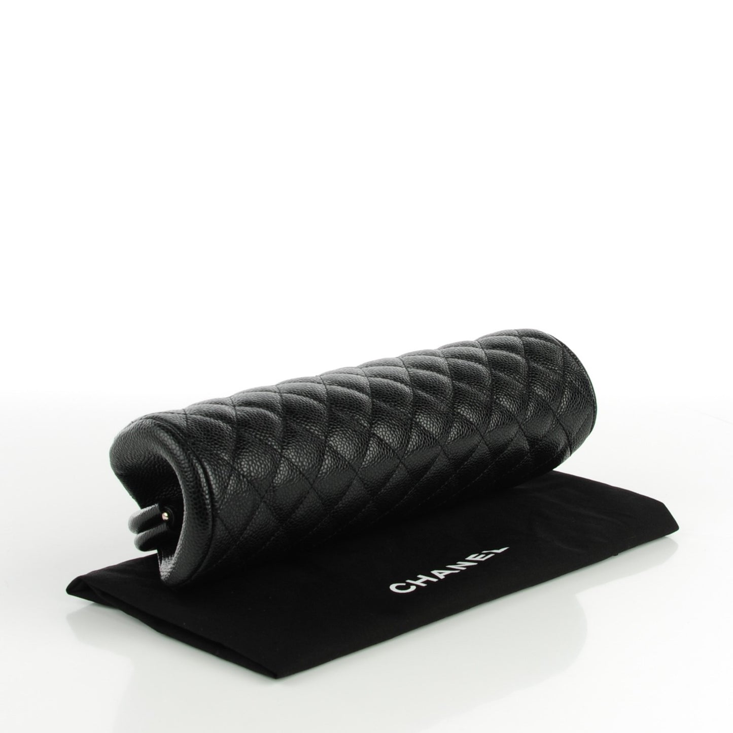Caviar Quilted Timeless Clutch Black
