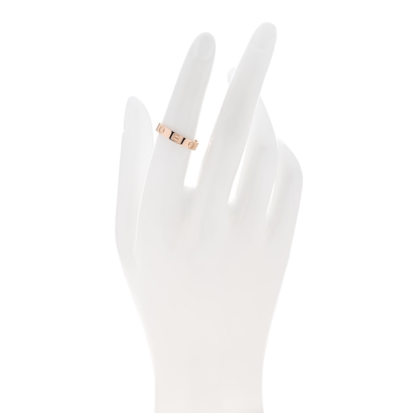 18K Pink Gold 3.5mm LOVE Wedding Band Ring 52 6
