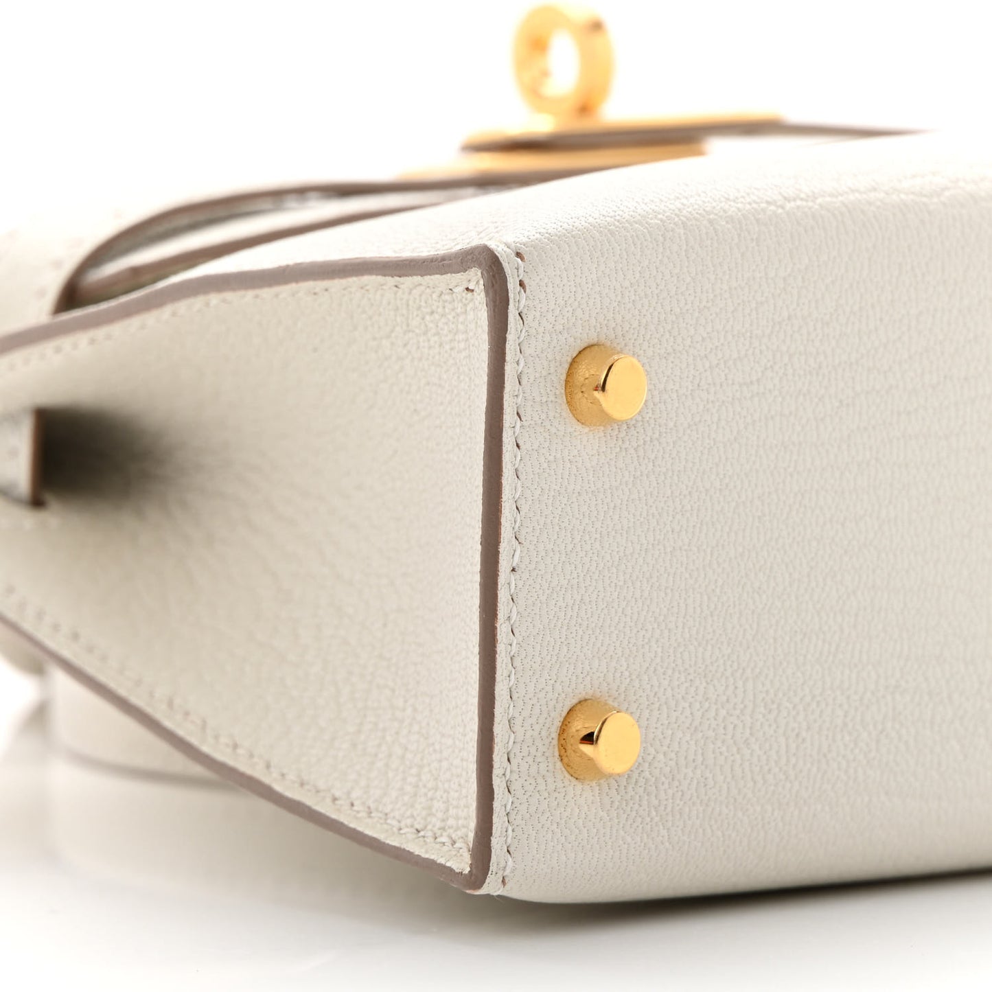 Chevre Mysore Mini Kelly Sellier 20 Mushroom