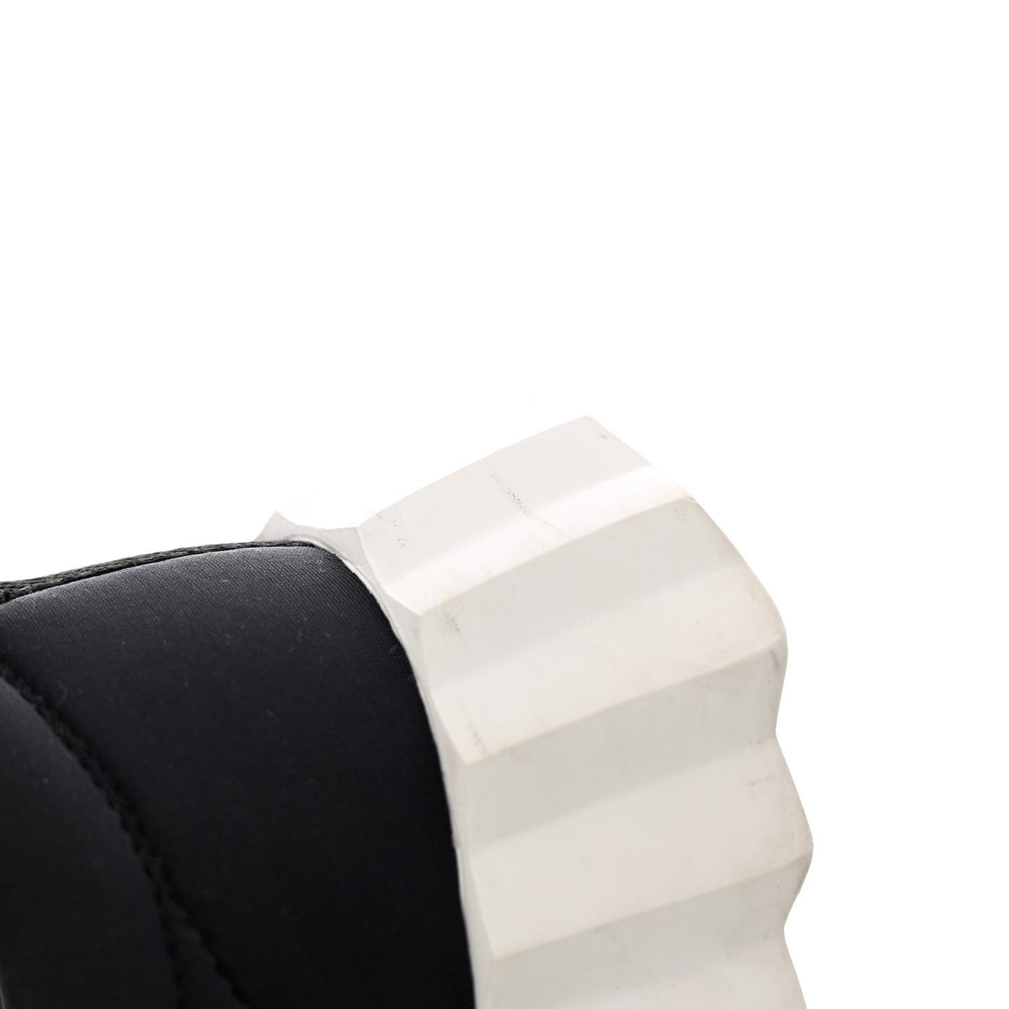 Technical Jersey Suede Goatskin Bouncing Sneakers 37 Black White