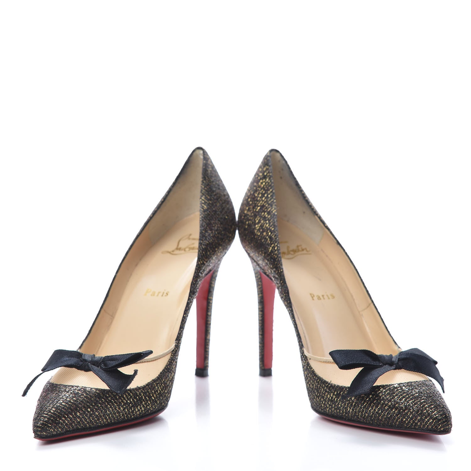 Christian Louboutin Glitter Love Me 120 Pumps 39 Gold 5 of 11