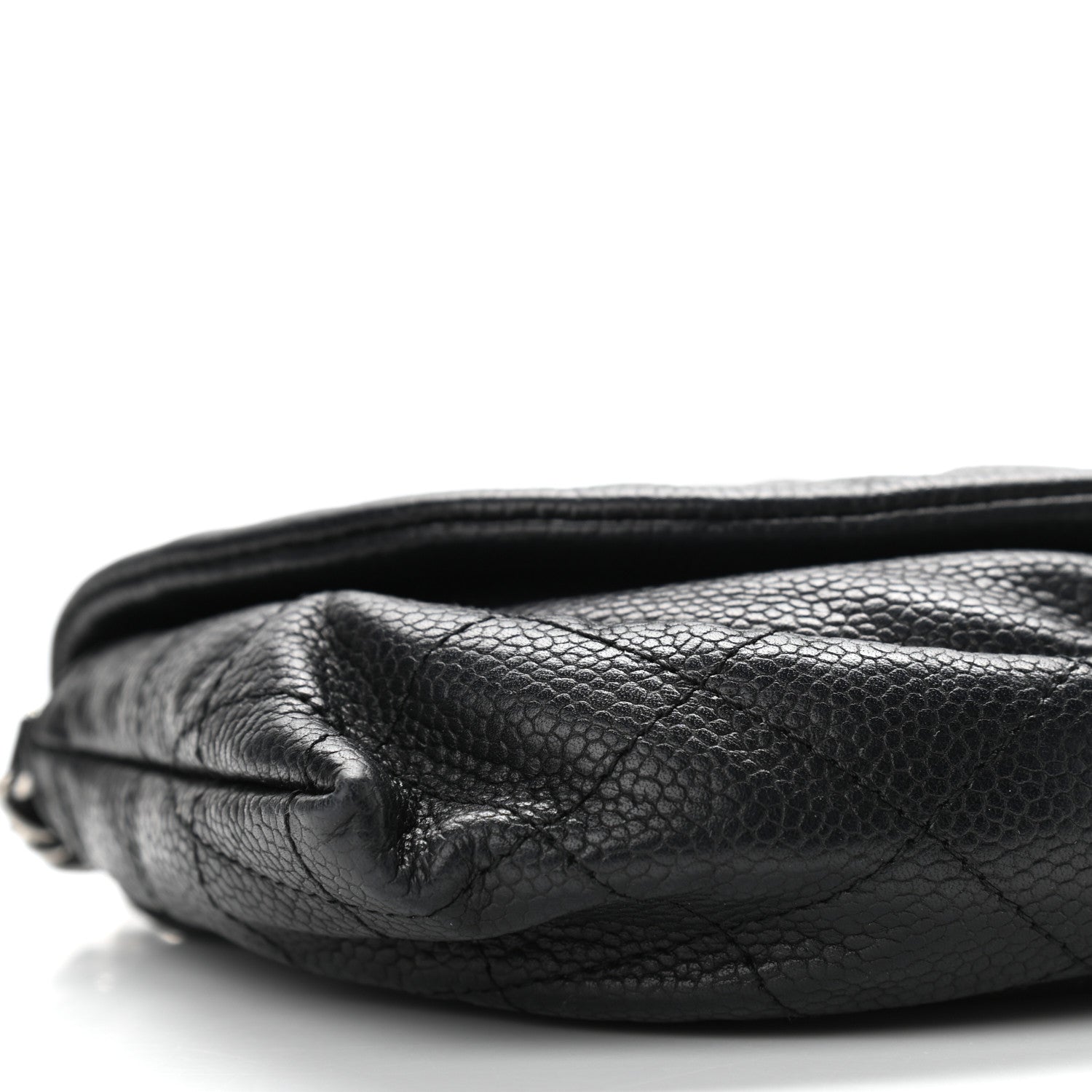 Chanel Caviar Half Moon Wallet On Chain WOC Black 9 of 12