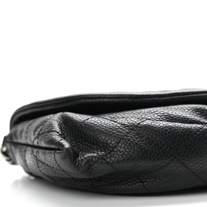 Chanel Caviar Half Moon Wallet On Chain WOC Black 9 of 12