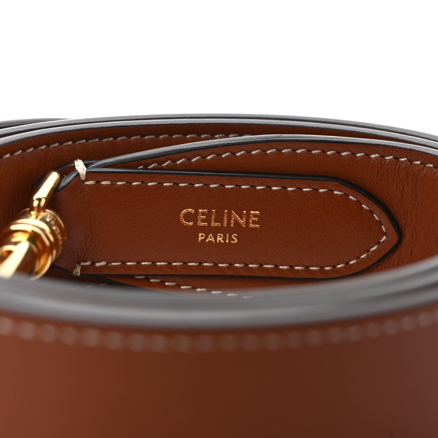 Celine Smooth Calfskin Long Strap Tan 3 of 5