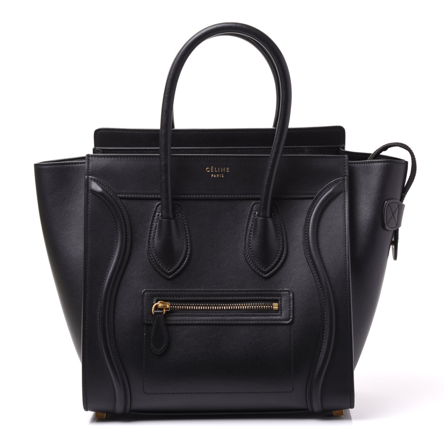 Celine Smooth Calfskin Micro Luggage Black 1 of 8