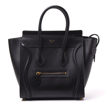 Celine Smooth Calfskin Micro Luggage Black 1 of 8