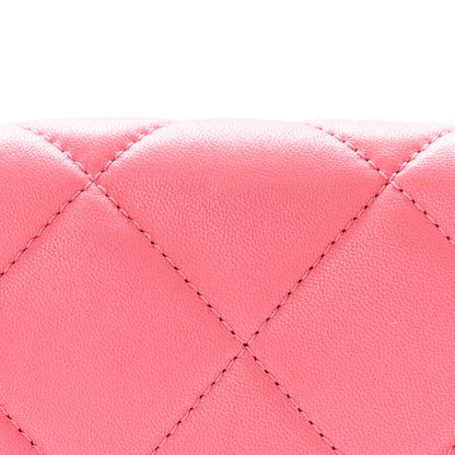 Chanel Lambskin Plexiglass Quilted Coco Love Mini Flap Pink 8 of 12