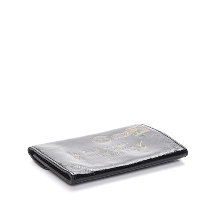 Saint Laurent Patent Y-Mail Coin Purse Black 4 of 7
