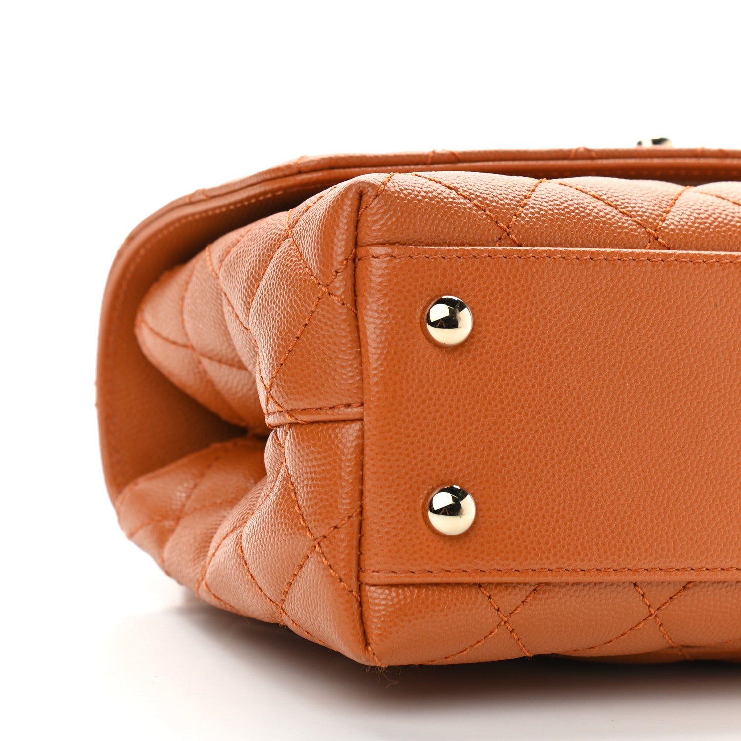 Chanel Caviar Quilted Mini Coco Handle Flap Brown 9 of 11