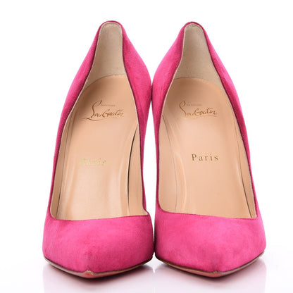 Christian Louboutin Veau Velours Pigalle Follies 100 Pumps 38.5 Rosa 2 of 10