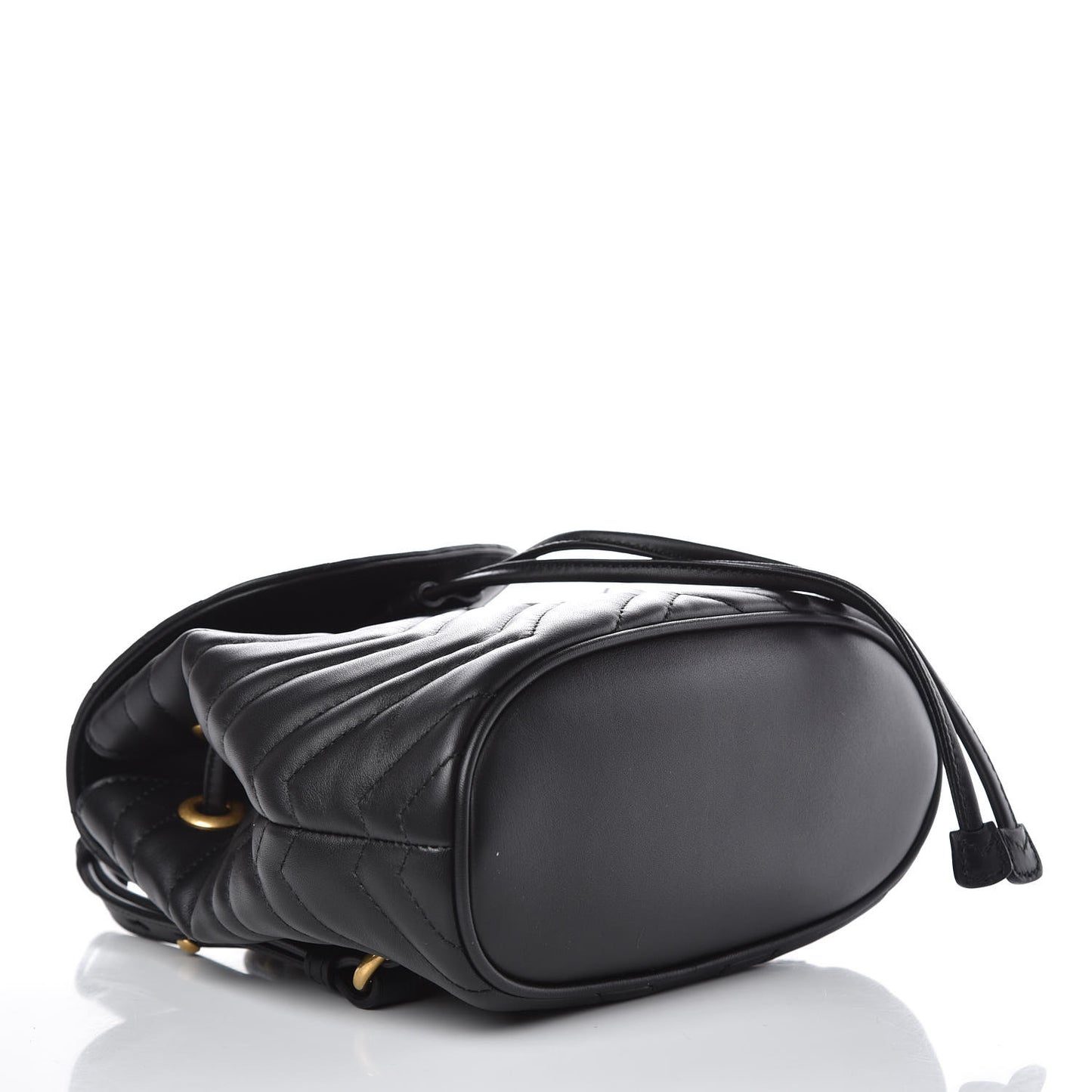 Calfskin Matelasse GG Marmont Flap Backpack Black