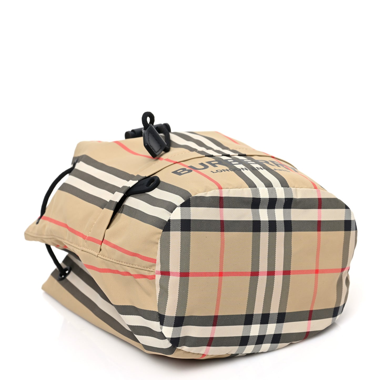 Econyl Icon Stripe Phoebe Drawcord Pouch Archive Beige